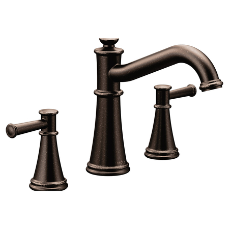 MOEN Two-Handle Roman Tub Faucet Oil Rubbed Bronze T9023ORB